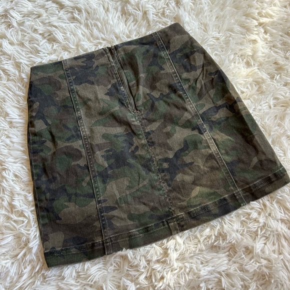 Love, Fire Camo denim bodycon mini skirt size small - Picture 8 of 9